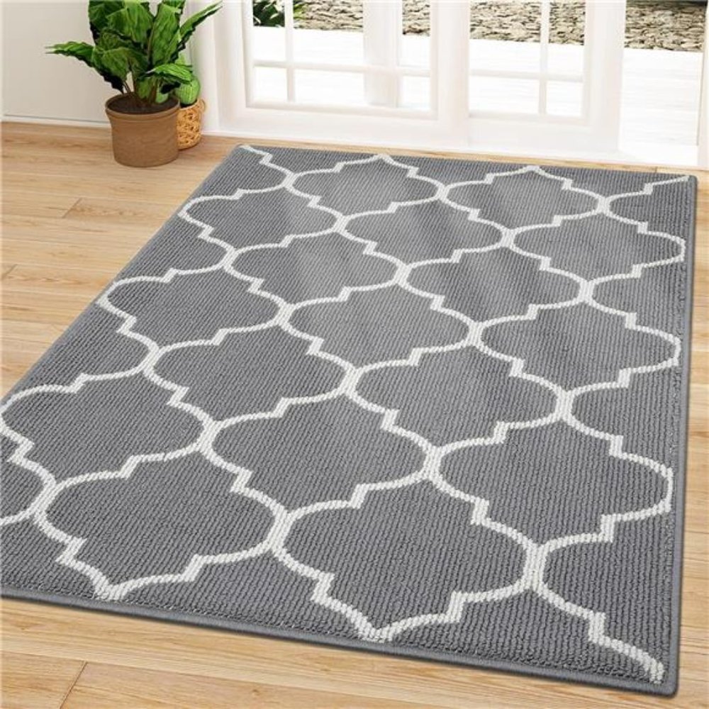 Indoor Door Mat, 59x35, Non-Slip Absorbent Resist Dirt Entrance Mat, Washable